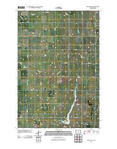 Monango SW North Dakota Historical topographic map, 1:24000 scale, 7.5 X 7.5 Minute, Year 2011