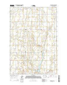 Monango SW North Dakota Current topographic map, 1:24000 scale, 7.5 X 7.5 Minute, Year 2014