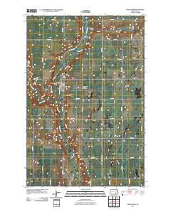 Montpelier North Dakota Historical topographic map, 1:24000 scale, 7.5 X 7.5 Minute, Year 2011