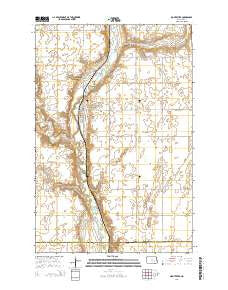 Montpelier North Dakota Current topographic map, 1:24000 scale, 7.5 X 7.5 Minute, Year 2014