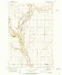 Montpelier North Dakota Historical topographic map, 1:24000 scale, 7.5 X 7.5 Minute, Year 1953