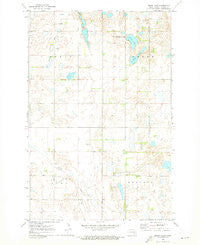 Moon Lake North Dakota Historical topographic map, 1:24000 scale, 7.5 X 7.5 Minute, Year 1970