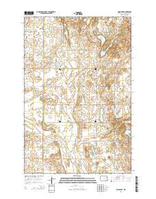Moon Lake North Dakota Current topographic map, 1:24000 scale, 7.5 X 7.5 Minute, Year 2014