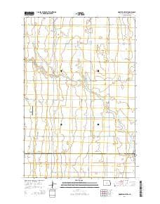 Mooreton West North Dakota Current topographic map, 1:24000 scale, 7.5 X 7.5 Minute, Year 2014