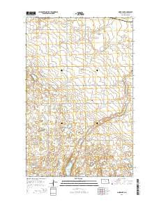 Mork Lake North Dakota Current topographic map, 1:24000 scale, 7.5 X 7.5 Minute, Year 2014