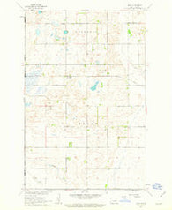 Mose North Dakota Historical topographic map, 1:24000 scale, 7.5 X 7.5 Minute, Year 1961