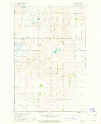 Mose North Dakota Historical topographic map, 1:24000 scale, 7.5 X 7.5 Minute, Year 1961