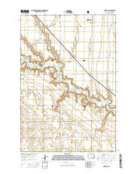 Moselle North Dakota Current topographic map, 1:24000 scale, 7.5 X 7.5 Minute, Year 2014