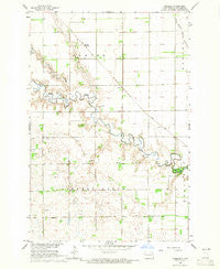 Moselle North Dakota Historical topographic map, 1:24000 scale, 7.5 X 7.5 Minute, Year 1964
