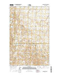 Mosquito Butte North Dakota Current topographic map, 1:24000 scale, 7.5 X 7.5 Minute, Year 2014