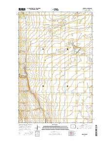 Mountain North Dakota Current topographic map, 1:24000 scale, 7.5 X 7.5 Minute, Year 2014