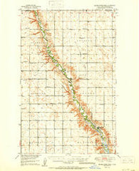 Mouse River Park North Dakota Historical topographic map, 1:62500 scale, 15 X 15 Minute, Year 1950
