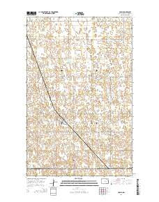 Munich North Dakota Current topographic map, 1:24000 scale, 7.5 X 7.5 Minute, Year 2014