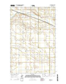 Munster North Dakota Current topographic map, 1:24000 scale, 7.5 X 7.5 Minute, Year 2014