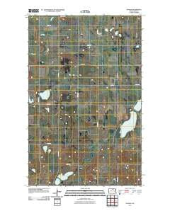 Nanson North Dakota Historical topographic map, 1:24000 scale, 7.5 X 7.5 Minute, Year 2011