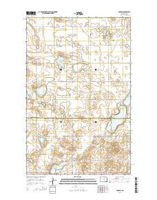 Nanson North Dakota Current topographic map, 1:24000 scale, 7.5 X 7.5 Minute, Year 2014