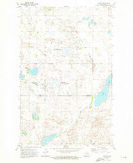 Nanson North Dakota Historical topographic map, 1:24000 scale, 7.5 X 7.5 Minute, Year 1971