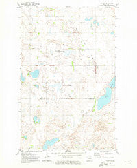 Nanson North Dakota Historical topographic map, 1:24000 scale, 7.5 X 7.5 Minute, Year 1971