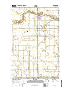 Neche North Dakota Current topographic map, 1:24000 scale, 7.5 X 7.5 Minute, Year 2014
