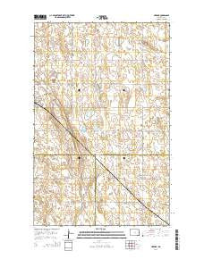 Nekoma North Dakota Current topographic map, 1:24000 scale, 7.5 X 7.5 Minute, Year 2014