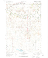 New Leipzig South North Dakota Historical topographic map, 1:24000 scale, 7.5 X 7.5 Minute, Year 1972