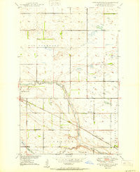 New Rockford NE North Dakota Historical topographic map, 1:24000 scale, 7.5 X 7.5 Minute, Year 1950