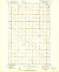 New Rockford SE North Dakota Historical topographic map, 1:24000 scale, 7.5 X 7.5 Minute, Year 1950