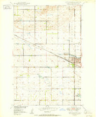 New Rockford North Dakota Historical topographic map, 1:24000 scale, 7.5 X 7.5 Minute, Year 1950
