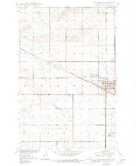 New Rockford North Dakota Historical topographic map, 1:24000 scale, 7.5 X 7.5 Minute, Year 1950