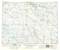 New Rockford North Dakota Historical topographic map, 1:250000 scale, 1 X 2 Degree, Year 1952