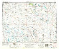 New Rockford North Dakota Historical topographic map, 1:250000 scale, 1 X 2 Degree, Year 1952