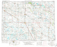 New Rockford North Dakota Historical topographic map, 1:250000 scale, 1 X 2 Degree, Year 1971