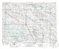 New Rockford North Dakota Historical topographic map, 1:250000 scale, 1 X 2 Degree, Year 1952