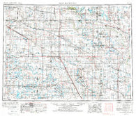 New Rockford North Dakota Historical topographic map, 1:250000 scale, 1 X 2 Degree, Year 1952