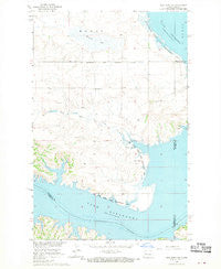 New Town SW North Dakota Historical topographic map, 1:24000 scale, 7.5 X 7.5 Minute, Year 1967