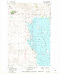 New Town North Dakota Historical topographic map, 1:24000 scale, 7.5 X 7.5 Minute, Year 1981