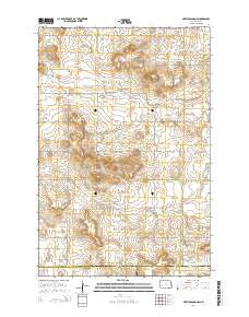 New England NW North Dakota Current topographic map, 1:24000 scale, 7.5 X 7.5 Minute, Year 2014