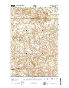 New Hradec South North Dakota Current topographic map, 1:24000 scale, 7.5 X 7.5 Minute, Year 2014