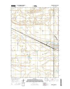New Rockford North Dakota Current topographic map, 1:24000 scale, 7.5 X 7.5 Minute, Year 2014