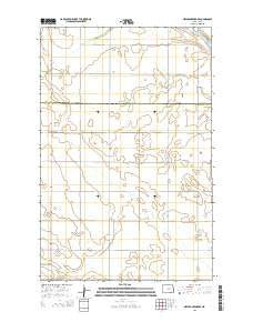 New Rockford SE North Dakota Current topographic map, 1:24000 scale, 7.5 X 7.5 Minute, Year 2014