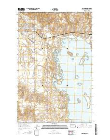 New Town North Dakota Current topographic map, 1:24000 scale, 7.5 X 7.5 Minute, Year 2014