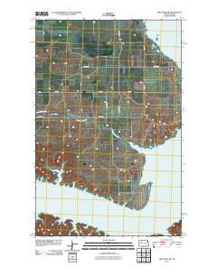 New Town SW North Dakota Historical topographic map, 1:24000 scale, 7.5 X 7.5 Minute, Year 2011