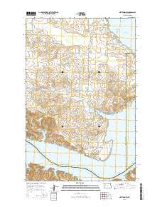 New Town SW North Dakota Current topographic map, 1:24000 scale, 7.5 X 7.5 Minute, Year 2014