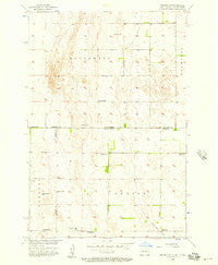 Newark NW North Dakota Historical topographic map, 1:24000 scale, 7.5 X 7.5 Minute, Year 1956