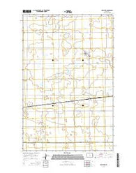 Newburg North Dakota Current topographic map, 1:24000 scale, 7.5 X 7.5 Minute, Year 2014