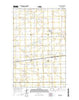 Newburg North Dakota Current topographic map, 1:24000 scale, 7.5 X 7.5 Minute, Year 2014