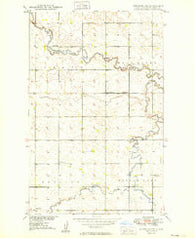 Newburg SW North Dakota Historical topographic map, 1:24000 scale, 7.5 X 7.5 Minute, Year 1949