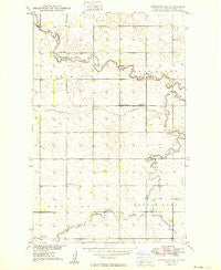 Newburg SW North Dakota Historical topographic map, 1:24000 scale, 7.5 X 7.5 Minute, Year 1949