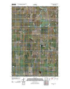 Newburg SE North Dakota Historical topographic map, 1:24000 scale, 7.5 X 7.5 Minute, Year 2011