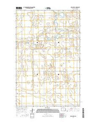 Newburg SE North Dakota Current topographic map, 1:24000 scale, 7.5 X 7.5 Minute, Year 2014